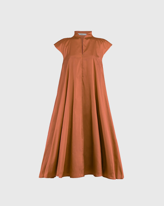 Cap Sleeve A-Line Dress - F126