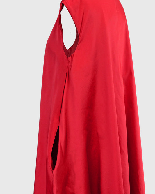 Cap Sleeve A-Line Dress - F126