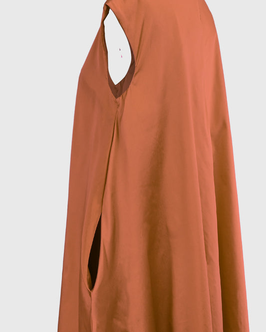 Cap Sleeve A-Line Dress - F126