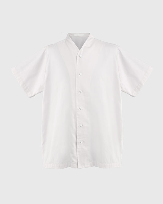 Men High Collar S/S Shirt - F126