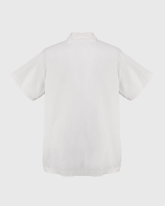 Men High Collar S/S Shirt - F126