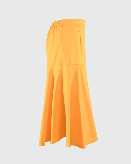 Fitted Hip A-line Skirt - F126