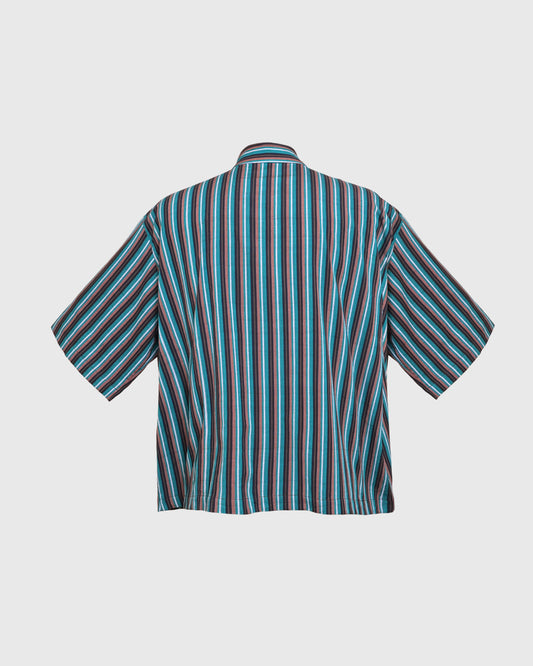 Lakon Indonesia - Beskap Lurik Shirt - Atasan Kemeja Pria