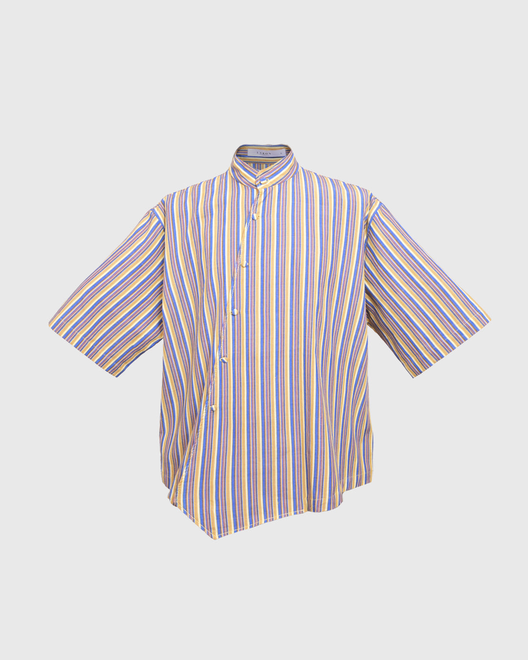 Lakon Indonesia - Beskap Lurik Shirt - Atasan Kemeja Pria