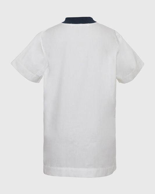 Lakon LW Rib Neck Flower Top LWT-04 Poplin Atasan Kaos Unisex Pria Wanita