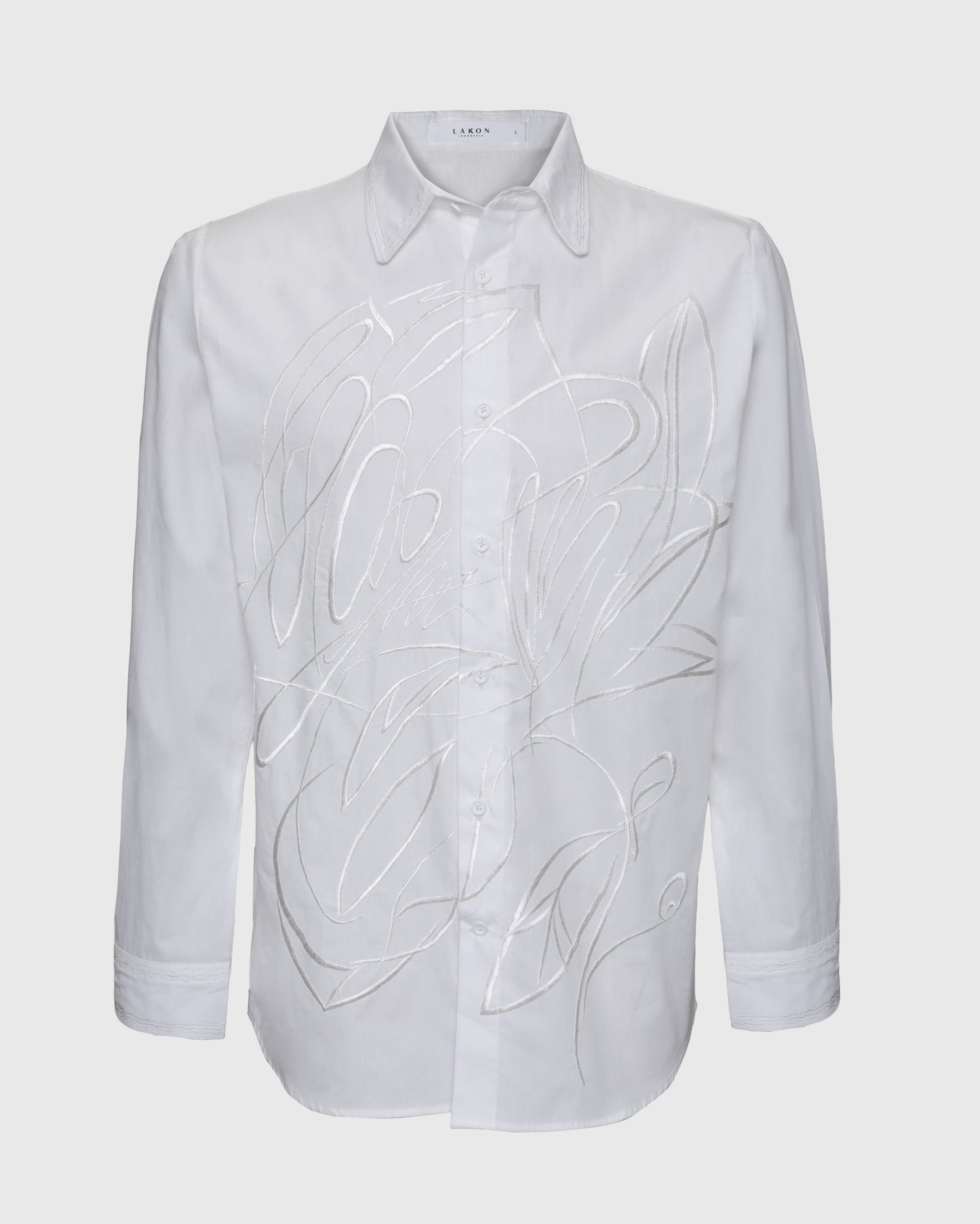 HR Flower Embroidery L/S Shirt HRT-02