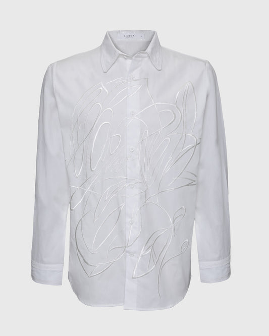 Lakon Kemeja Pria Harsa Flower Embroidery L/S Shirt HRT-02