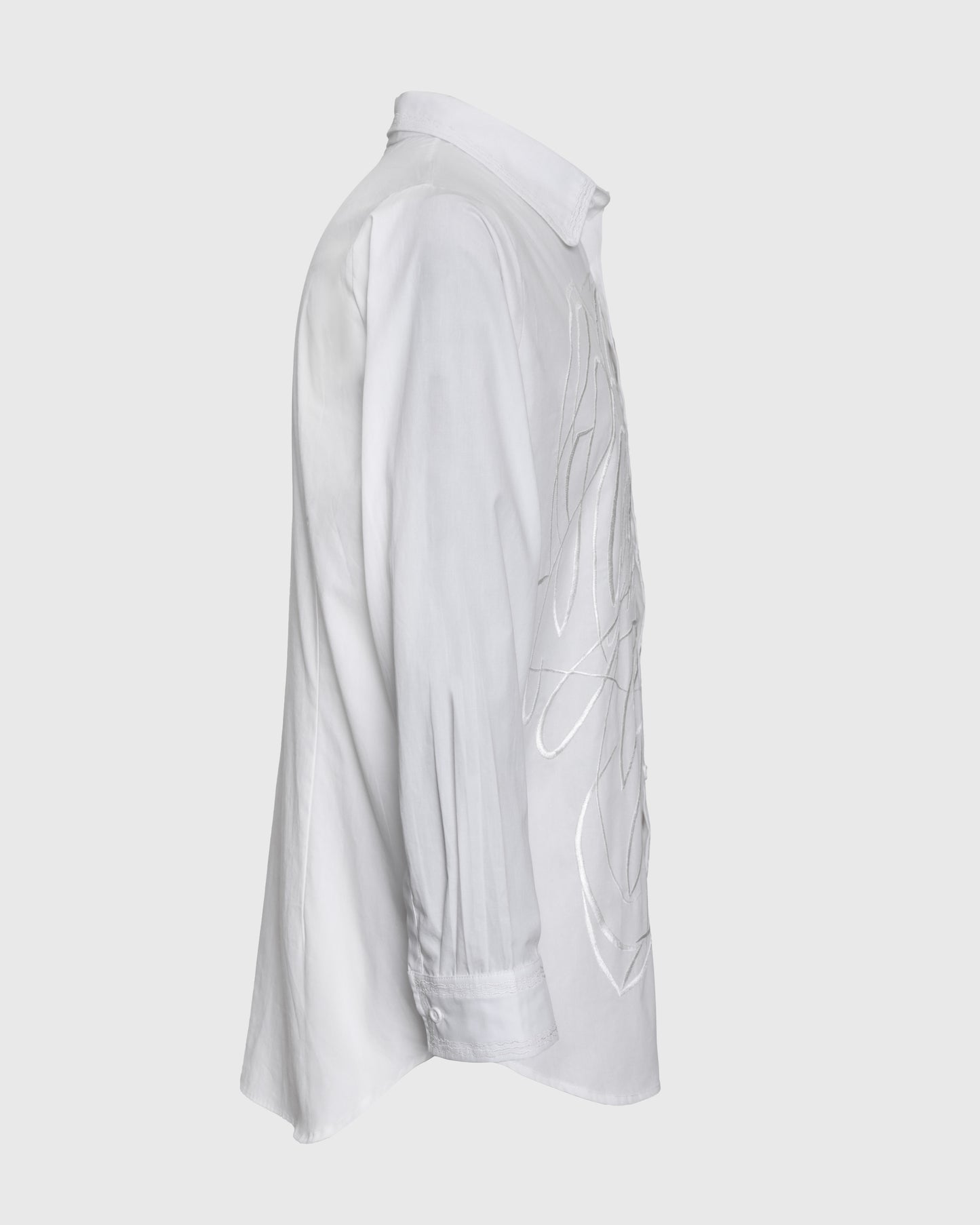 HR Flower Embroidery L/S Shirt HRT-02