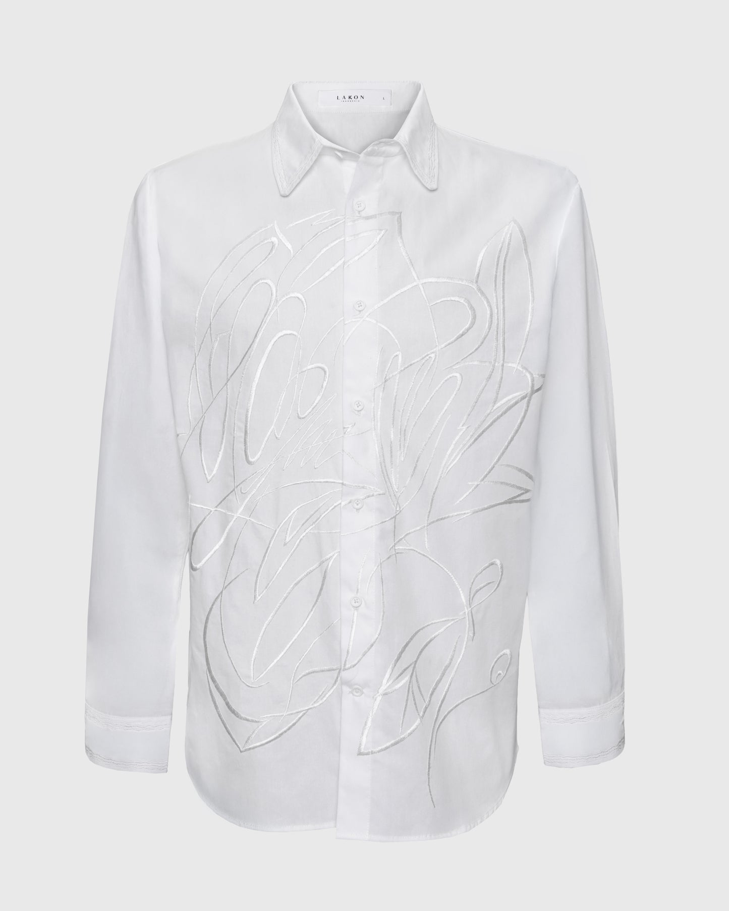 Lakon Kemeja Pria Harsa Flower Embroidery L/S Shirt HRT-02