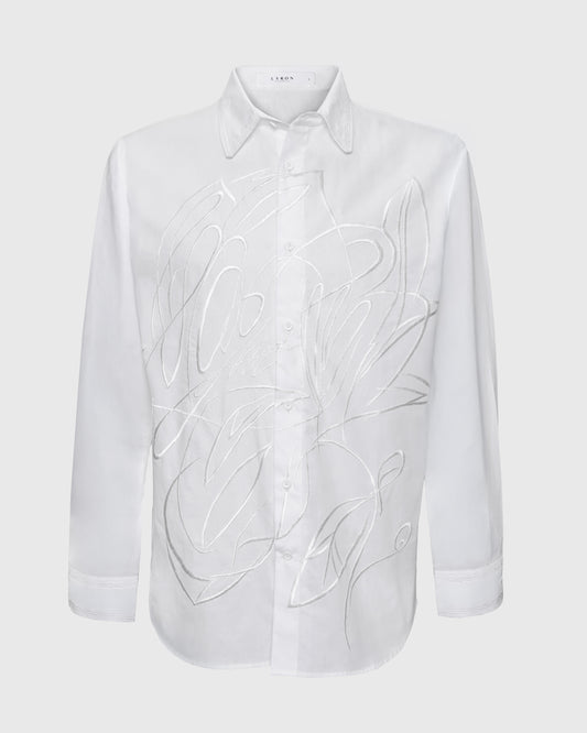 Lakon Kemeja Pria Harsa Flower Embroidery L/S Shirt HRT-02