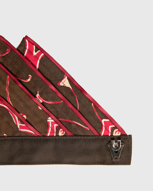 Tie Ruffle Batik Patchwork