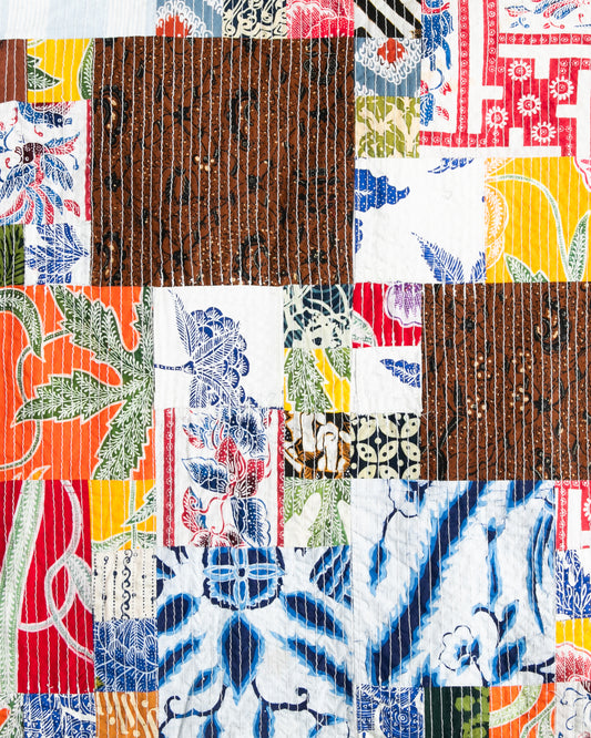 Kimono Outer Batik Patchwork Short