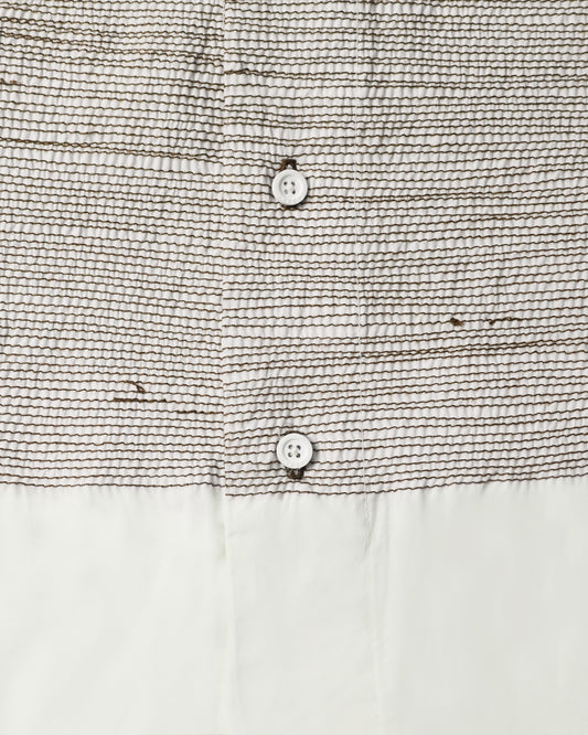Abstract Tread Mao Collar Shirt URT-11