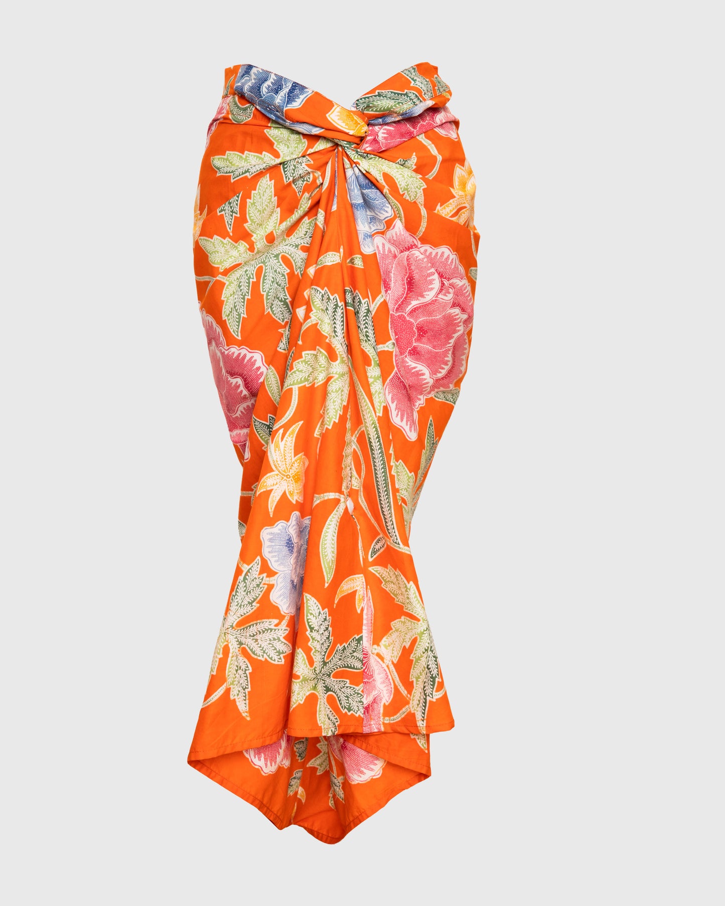 AR Rok Sarong AR-B03 Batik Bunga Orange