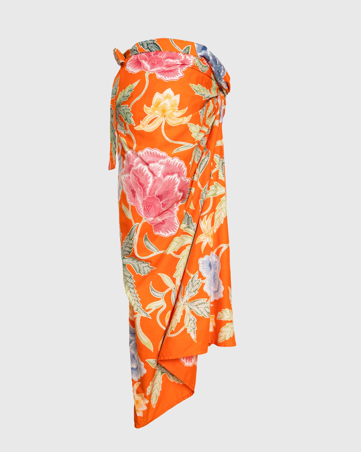 AR Rok Sarong AR-B03 Batik Bunga Orange
