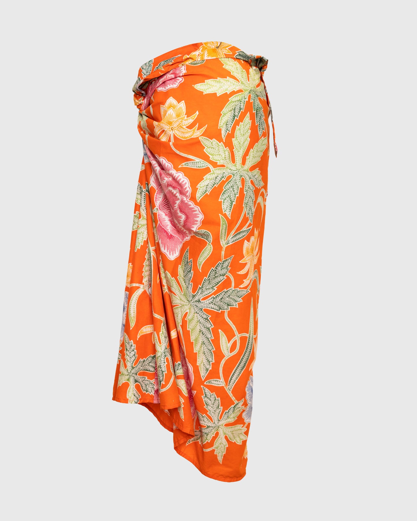 AR Rok Sarong AR-B03 Batik Bunga Orange