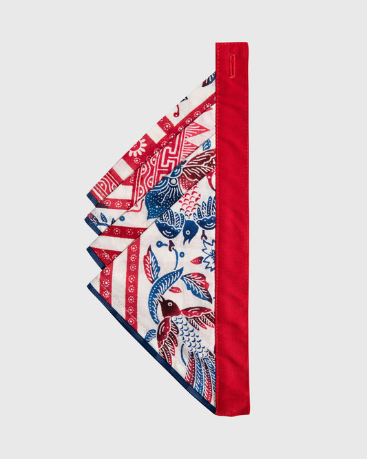Tie Ruffle Batik Patchwork