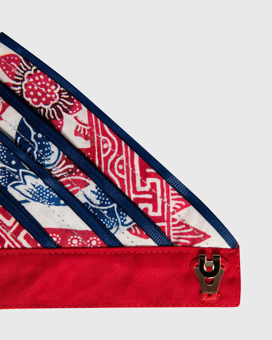 Tie Ruffle Batik Patchwork