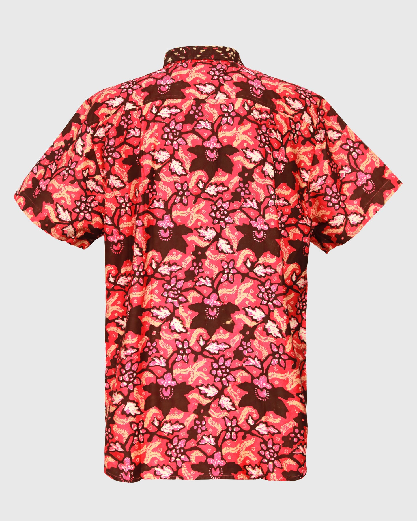 S/S Basic Shirt Batik Bunga LW Kemeja Pria