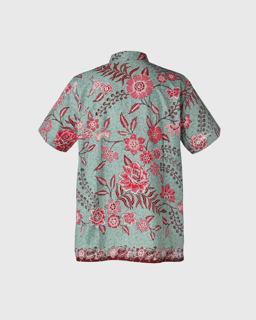 Men High Collar S/S Shirt - F126