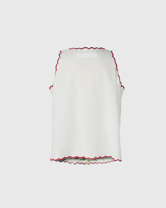 Embroidery V-neck Inner - LKBY-03 - F126