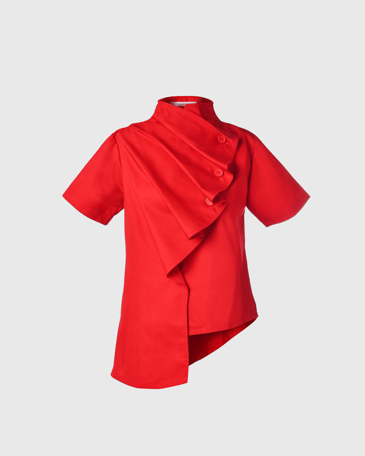 Ruffle Beskap Top - F126