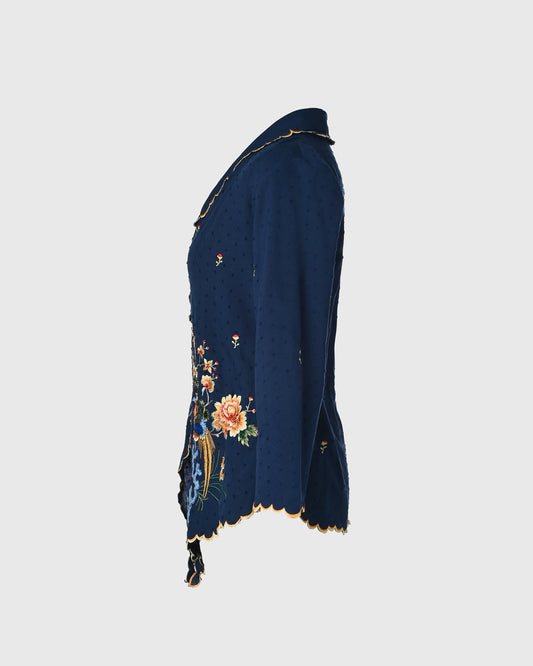 Embroidery 3/4 Sleeve Kebaya Burung - LKBY-02 - F126